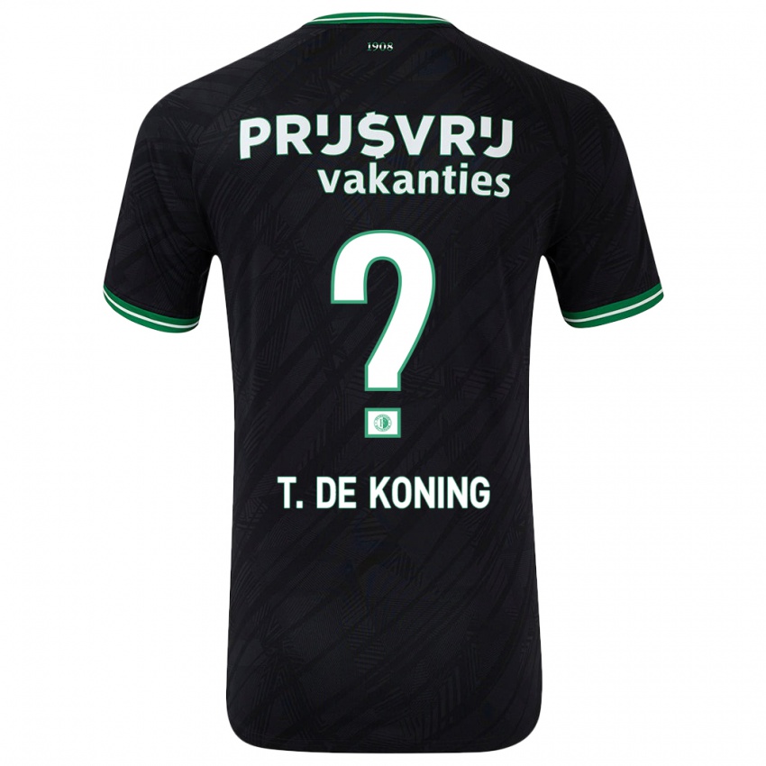 Homem Camisola Tim De Koning #0 Verde Preto Alternativa 2024/25 Camisa