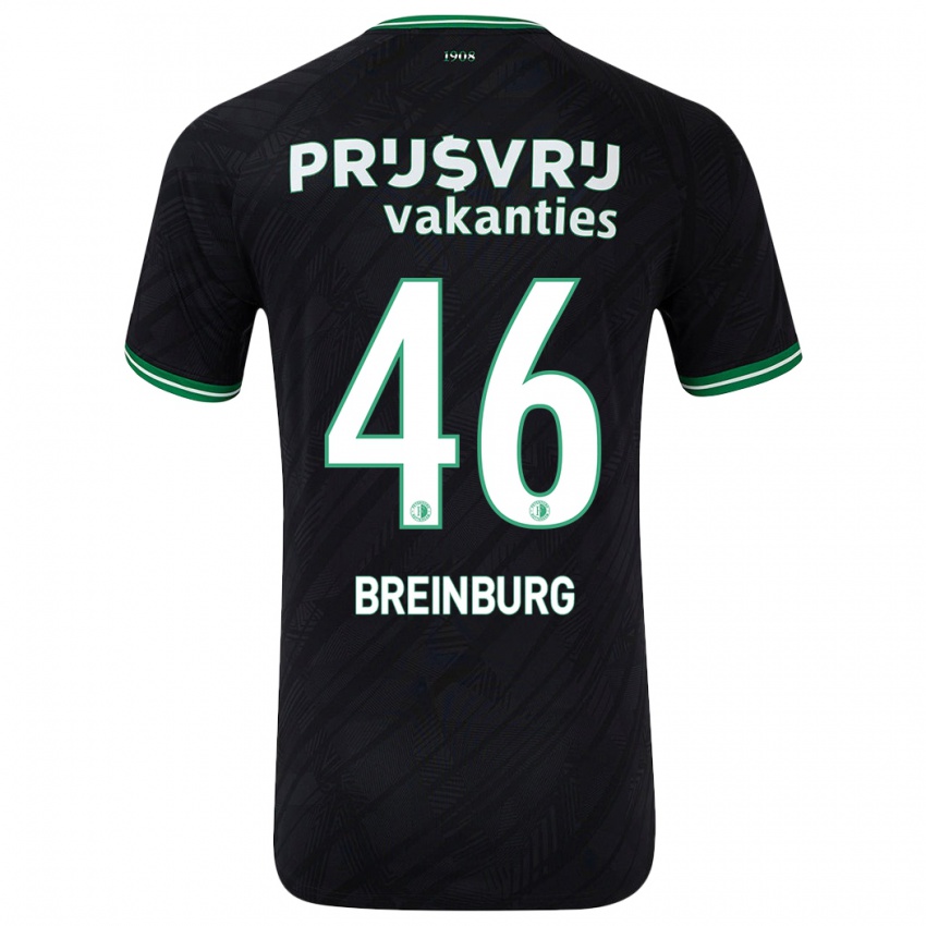 Homem Camisola Rainey Breinburg #46 Verde Preto Alternativa 2024/25 Camisa