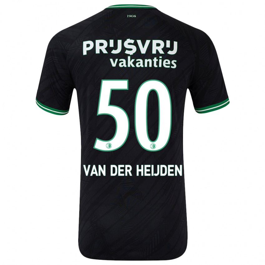 Homem Camisola Delano Van Der Heijden #50 Verde Preto Alternativa 2024/25 Camisa