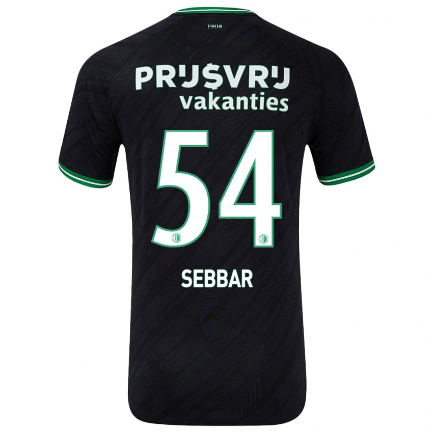 Homem Camisola Marouane Sebbar #54 Verde Preto Alternativa 2024/25 Camisa