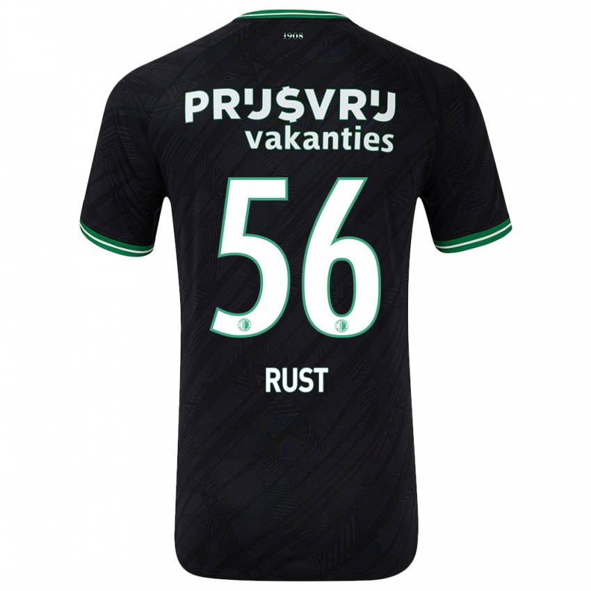 Homem Camisola Fabiano Rust #56 Verde Preto Alternativa 2024/25 Camisa