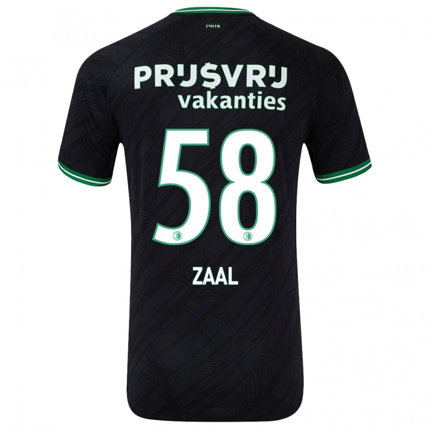 Homem Camisola Timo Zaal #58 Verde Preto Alternativa 2024/25 Camisa