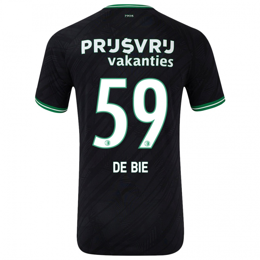 Homem Camisola Joey De Bie #59 Verde Preto Alternativa 2024/25 Camisa