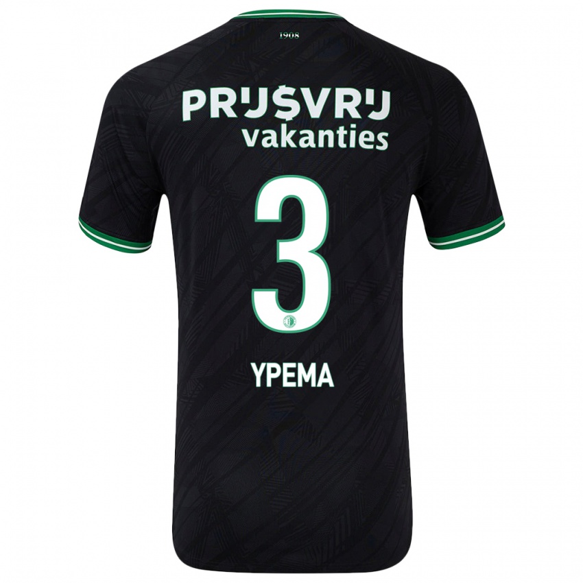 Homem Camisola Danique Ypema #3 Verde Preto Alternativa 2024/25 Camisa