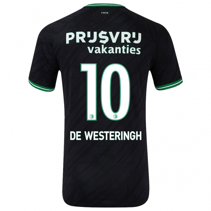 Homem Camisola Kirsten Van De Westeringh #10 Verde Preto Alternativa 2024/25 Camisa