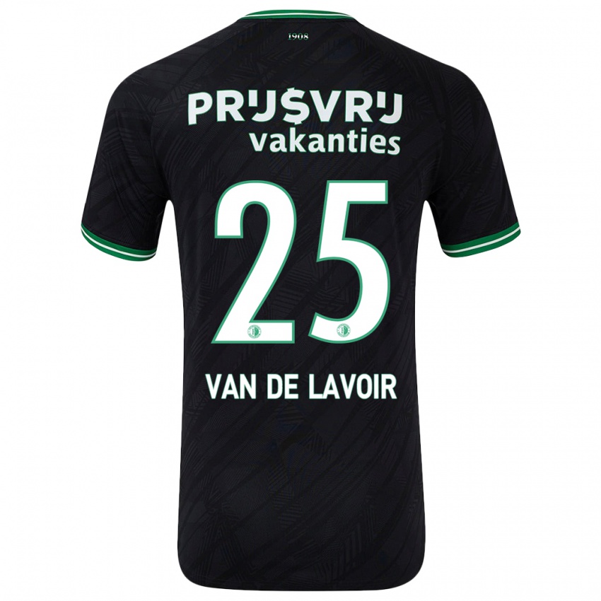 Homem Camisola Romeé Van De Lavoir #25 Verde Preto Alternativa 2024/25 Camisa