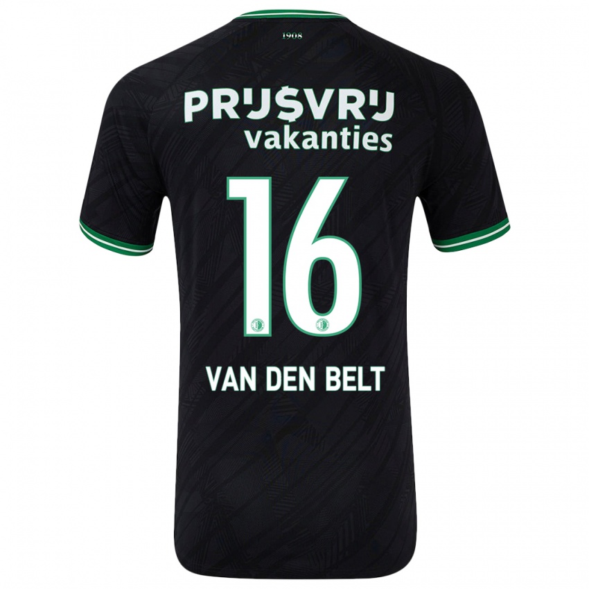 Homem Camisola Thomas Van Den Belt #16 Verde Preto Alternativa 2024/25 Camisa