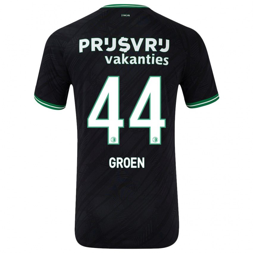 Homem Camisola Nesto Groen #44 Verde Preto Alternativa 2024/25 Camisa