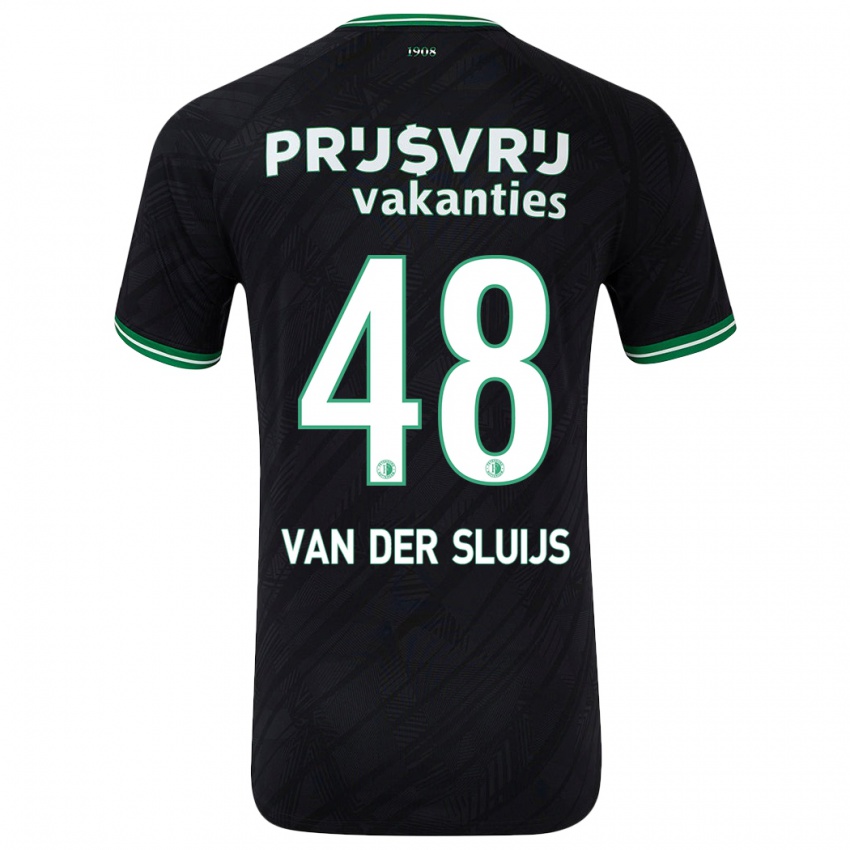 Homem Camisola Joep Van Der Sluijs #48 Verde Preto Alternativa 2024/25 Camisa