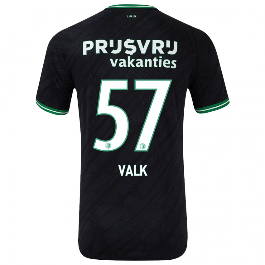 Homem Camisola Sem Valk #57 Verde Preto Alternativa 2024/25 Camisa