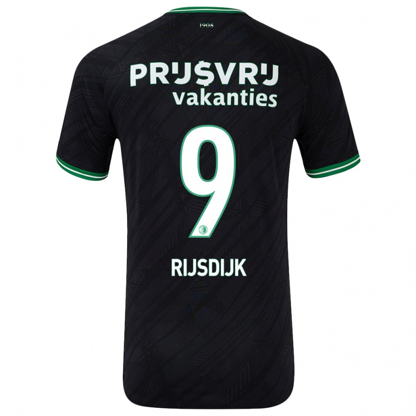 Homem Camisola Pia Rijsdijk #9 Verde Preto Alternativa 2024/25 Camisa