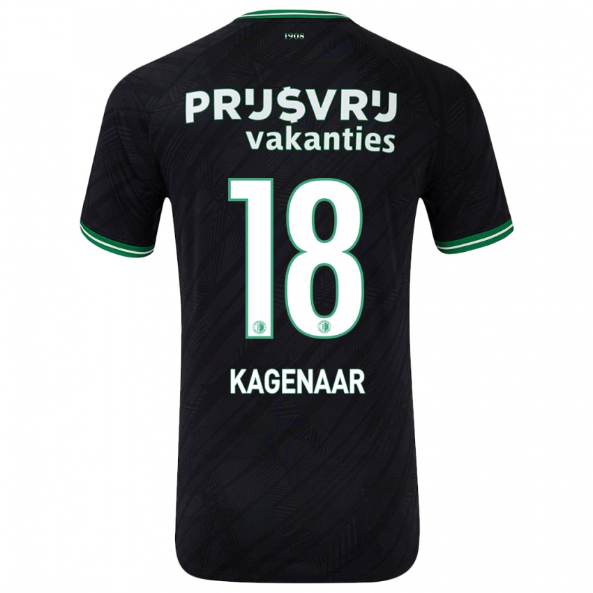 Homem Camisola Isa Kagenaar #18 Verde Preto Alternativa 2024/25 Camisa