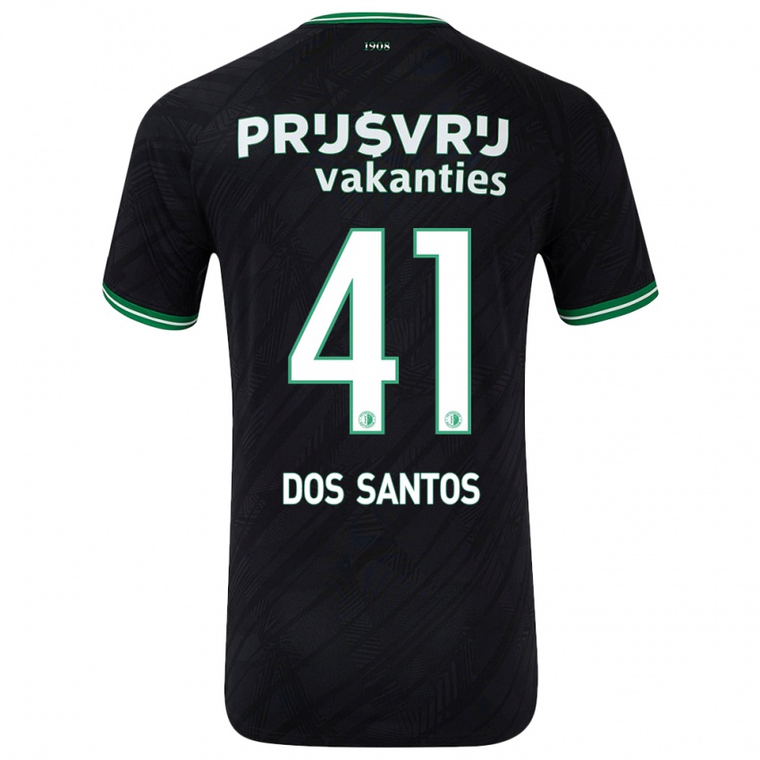 Homem Camisola Giuliany Ben-David Dos Santos #41 Verde Preto Alternativa 2024/25 Camisa