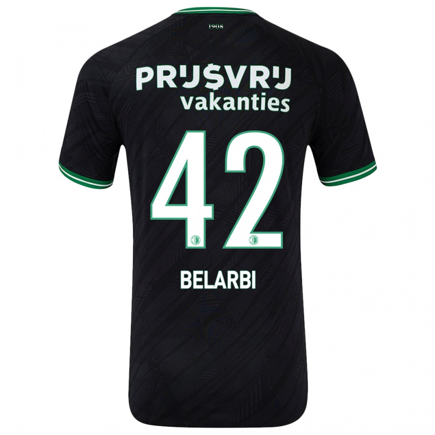 Homem Camisola Abdel Belarbi #42 Verde Preto Alternativa 2024/25 Camisa