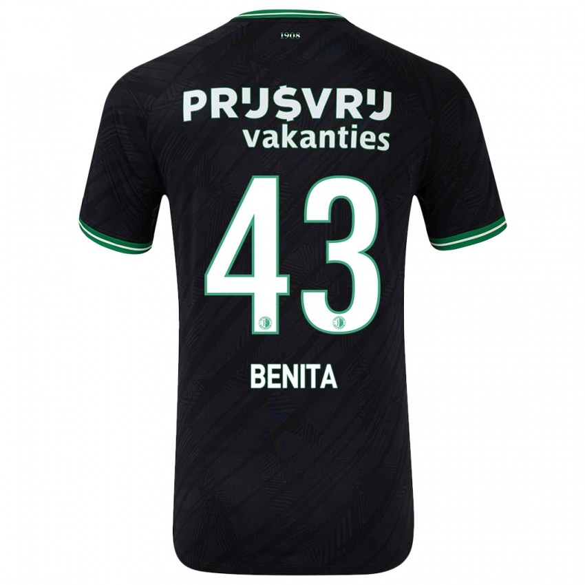 Homem Camisola Mimeirhel Benita #43 Verde Preto Alternativa 2024/25 Camisa