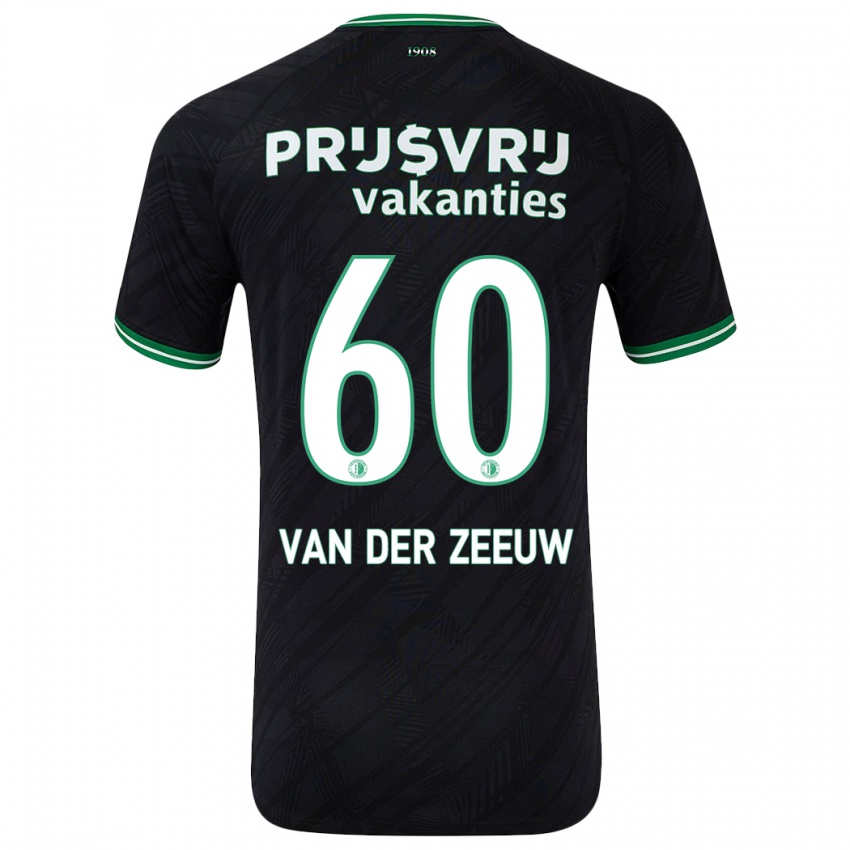 Homem Camisola Twan Van Der Zeeuw #60 Verde Preto Alternativa 2024/25 Camisa