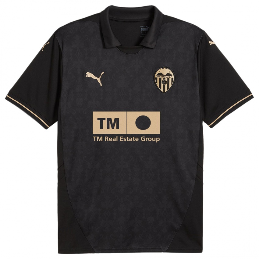 Homem Camisola Seu Nome #0 Preto Alternativa 2024/25 Camisa