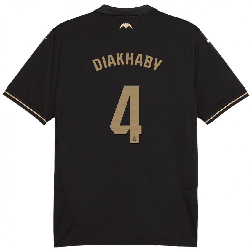 Homem Camisola Mouctar Diakhaby #4 Preto Alternativa 2024/25 Camisa