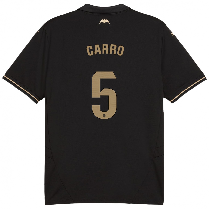 Homem Camisola Marta Carro #5 Preto Alternativa 2024/25 Camisa