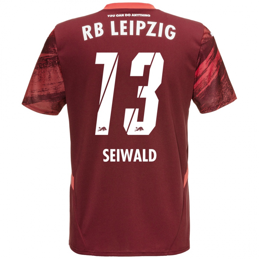 Homem Camisola Nicolas Seiwald #13 Borgonha Alternativa 2024/25 Camisa