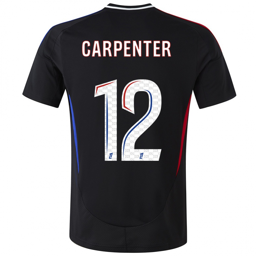 Homem Camisola Ellie Carpenter #12 Preto Alternativa 2024/25 Camisa