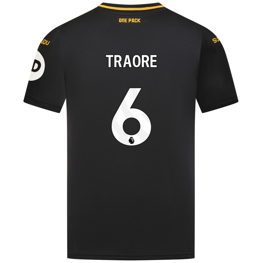 Homem Camisola Boubacar Traoré #6 Preto Alternativa 2024/25 Camisa