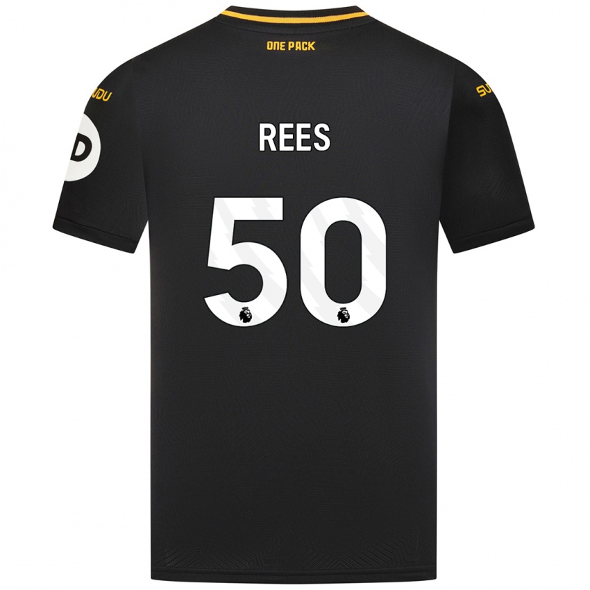 Homem Camisola Mason Rees #50 Preto Alternativa 2024/25 Camisa