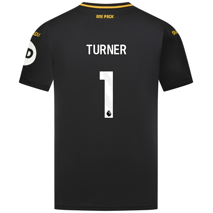 Homem Camisola Shannon Turner #1 Preto Alternativa 2024/25 Camisa