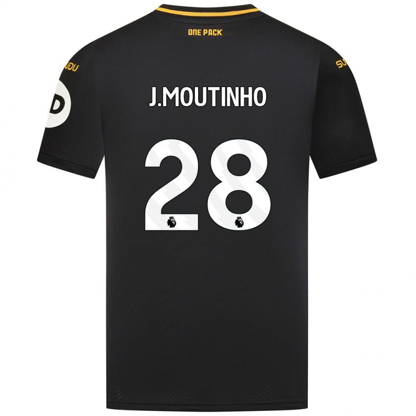 Homem Camisola Joao Moutinho #28 Preto Alternativa 2024/25 Camisa