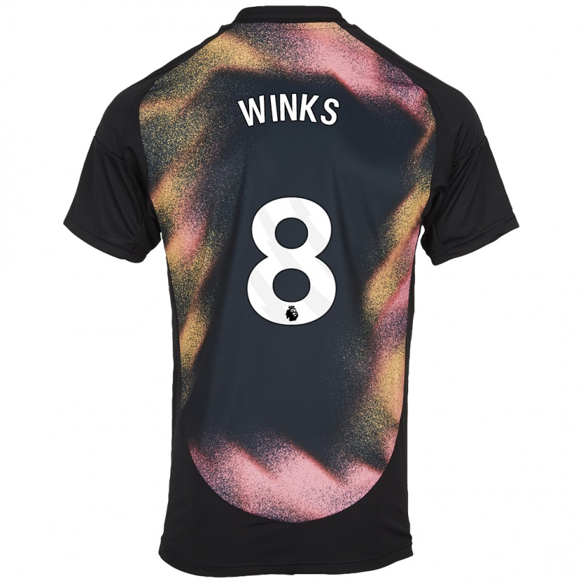 Homem Camisola Harry Winks #8 Preto Branco Alternativa 2024/25 Camisa