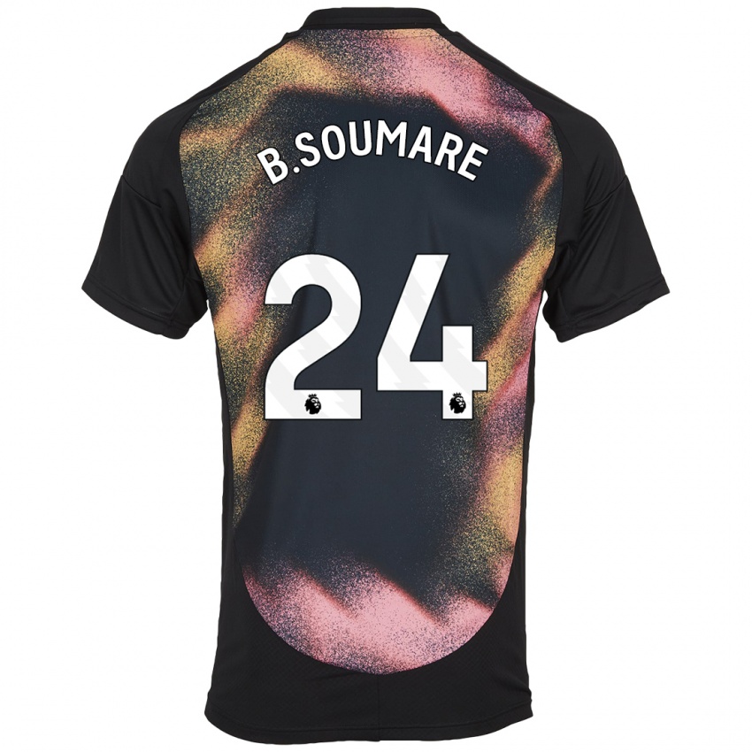 Homem Camisola Boubakary Soumaré #24 Preto Branco Alternativa 2024/25 Camisa