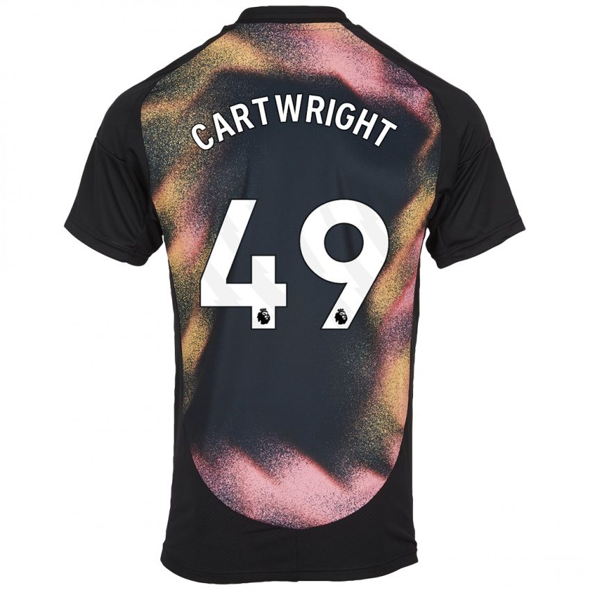 Homem Camisola Henry Cartwright #49 Preto Branco Alternativa 2024/25 Camisa