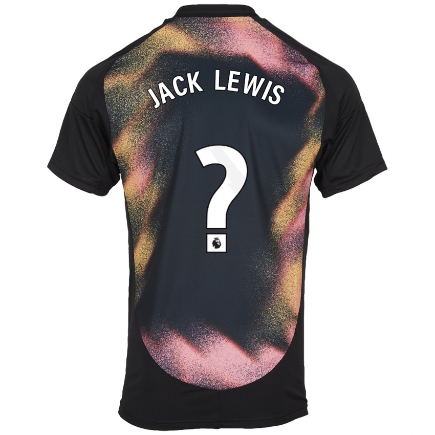 Homem Camisola Jack Lewis #0 Preto Branco Alternativa 2024/25 Camisa