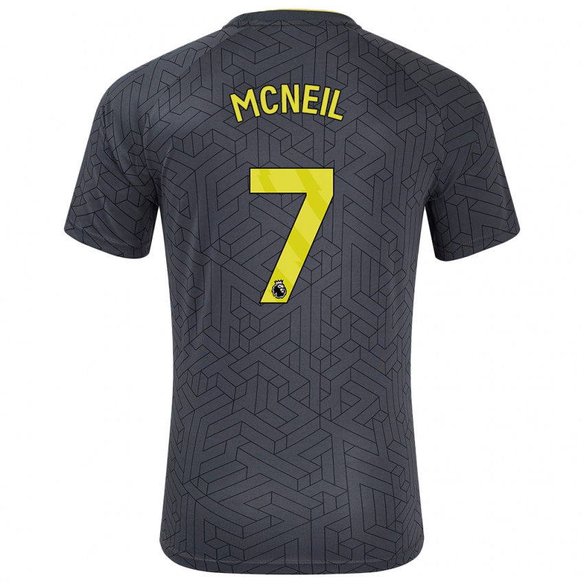 Homem Camisola Dwight Mcneil #7 Amarelo Preto Alternativa 2024/25 Camisa