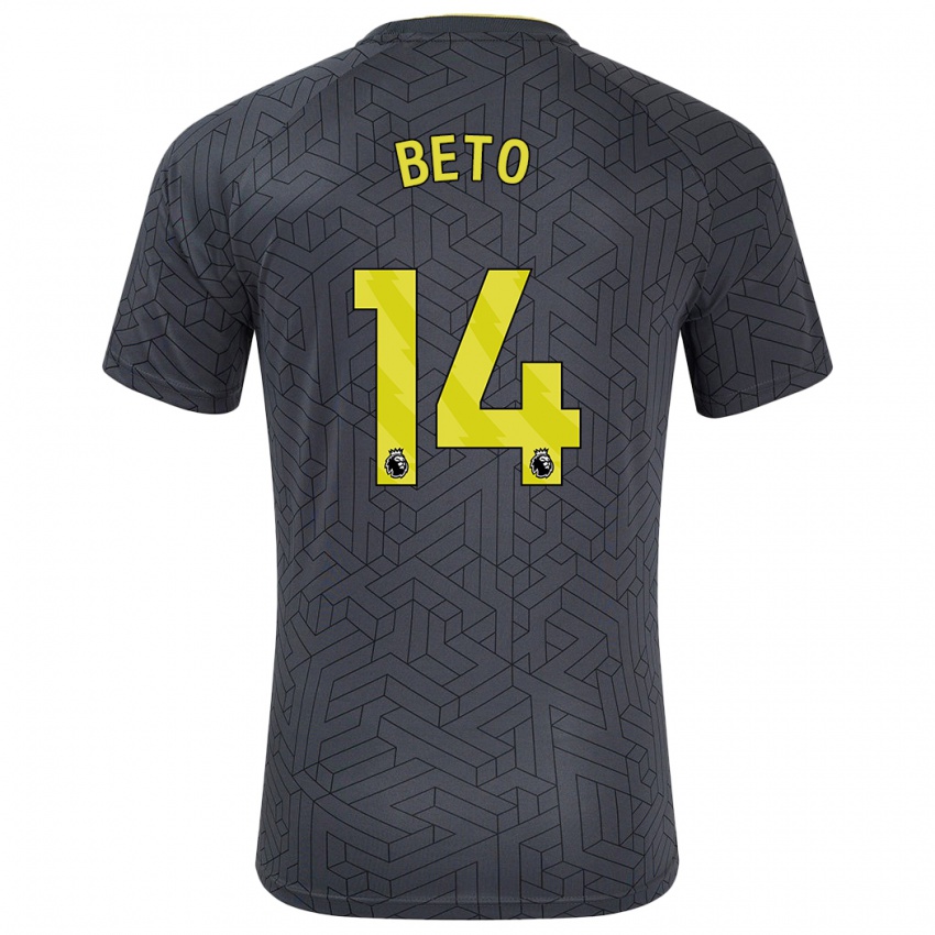 Homem Camisola Beto #14 Amarelo Preto Alternativa 2024/25 Camisa