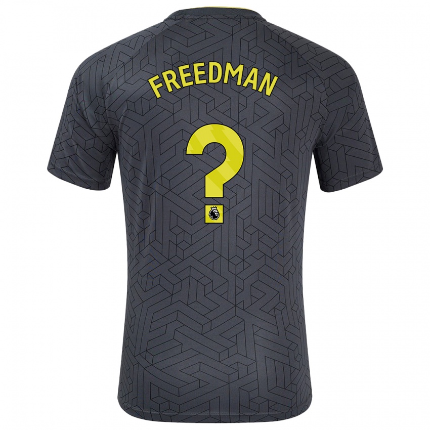 Homem Camisola Freddie Freedman #0 Amarelo Preto Alternativa 2024/25 Camisa