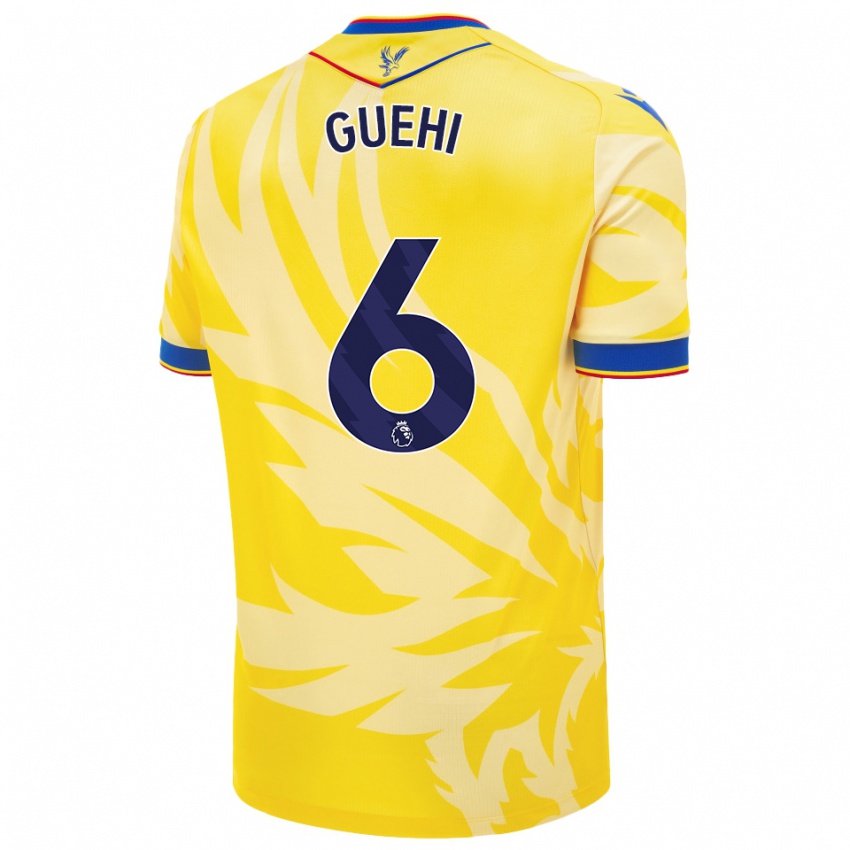 Homem Camisola Marc Guehi #6 Amarelo Alternativa 2024/25 Camisa