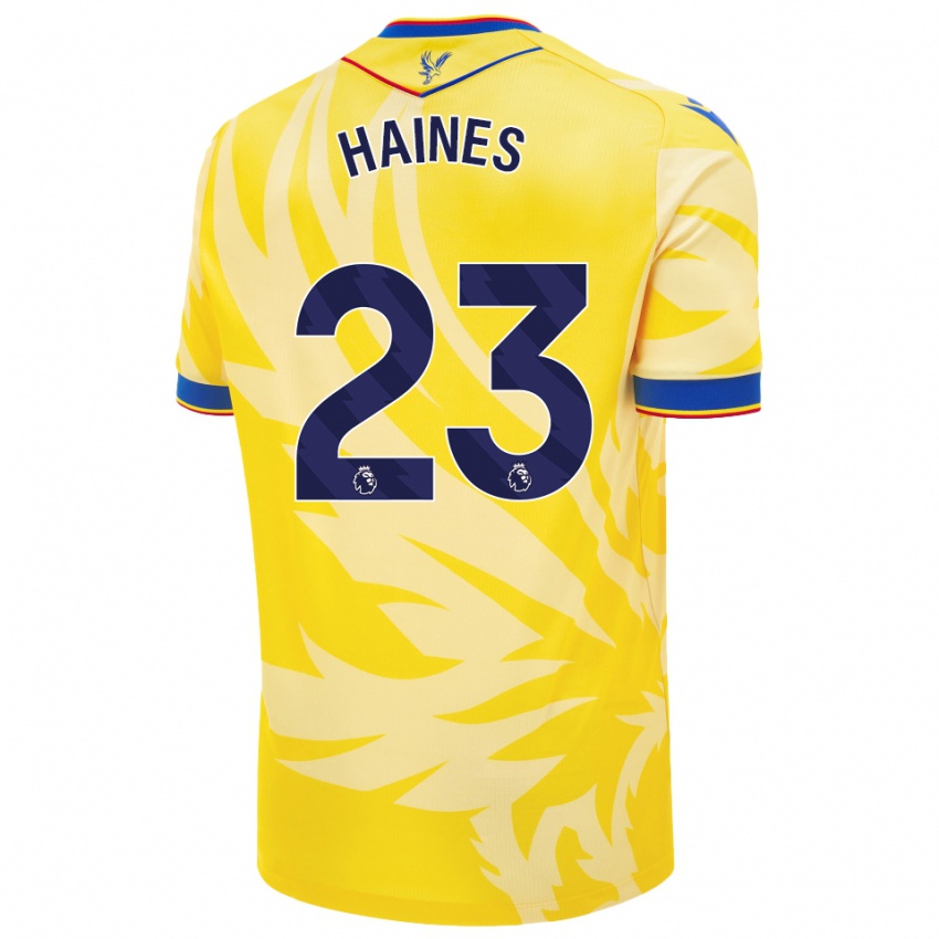 Homem Camisola Coral-Jade Haines #23 Amarelo Alternativa 2024/25 Camisa