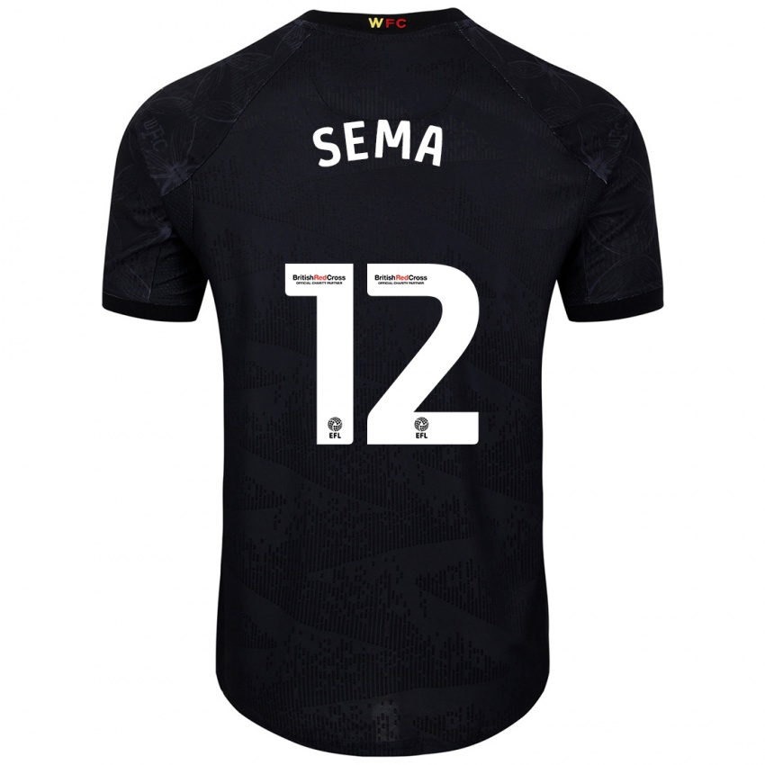 Homem Camisola Ken Sema #12 Preto Branco Alternativa 2024/25 Camisa