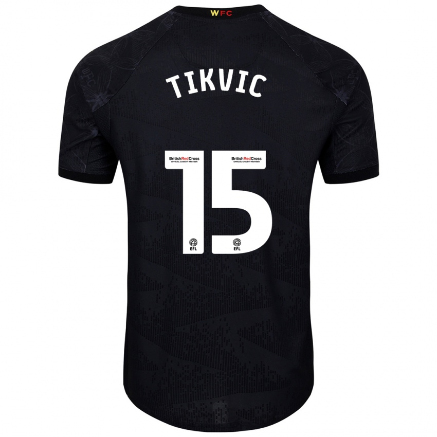 Homem Camisola Antonio Tikvic #15 Preto Branco Alternativa 2024/25 Camisa