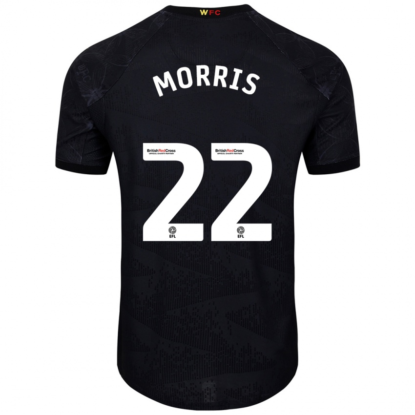 Homem Camisola James Morris #22 Preto Branco Alternativa 2024/25 Camisa