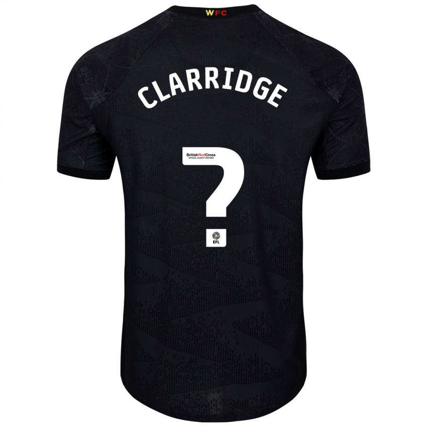 Homem Camisola James Clarridge #0 Preto Branco Alternativa 2024/25 Camisa