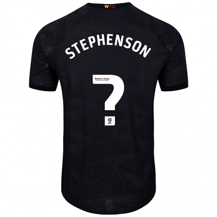 Homem Camisola Ollie Stephenson #0 Preto Branco Alternativa 2024/25 Camisa