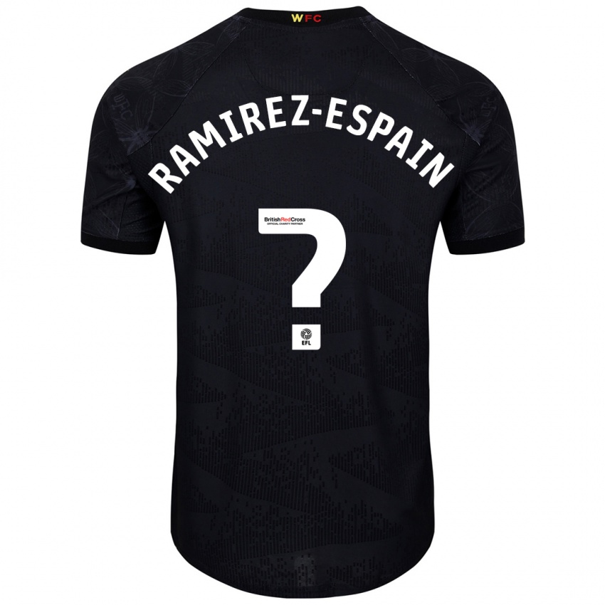 Homem Camisola Leo Ramirez-Espain #0 Preto Branco Alternativa 2024/25 Camisa