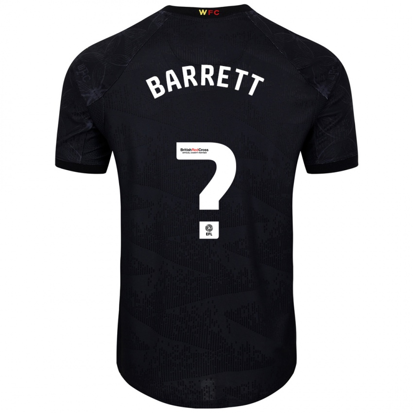 Homem Camisola Hayden Barrett #0 Preto Branco Alternativa 2024/25 Camisa