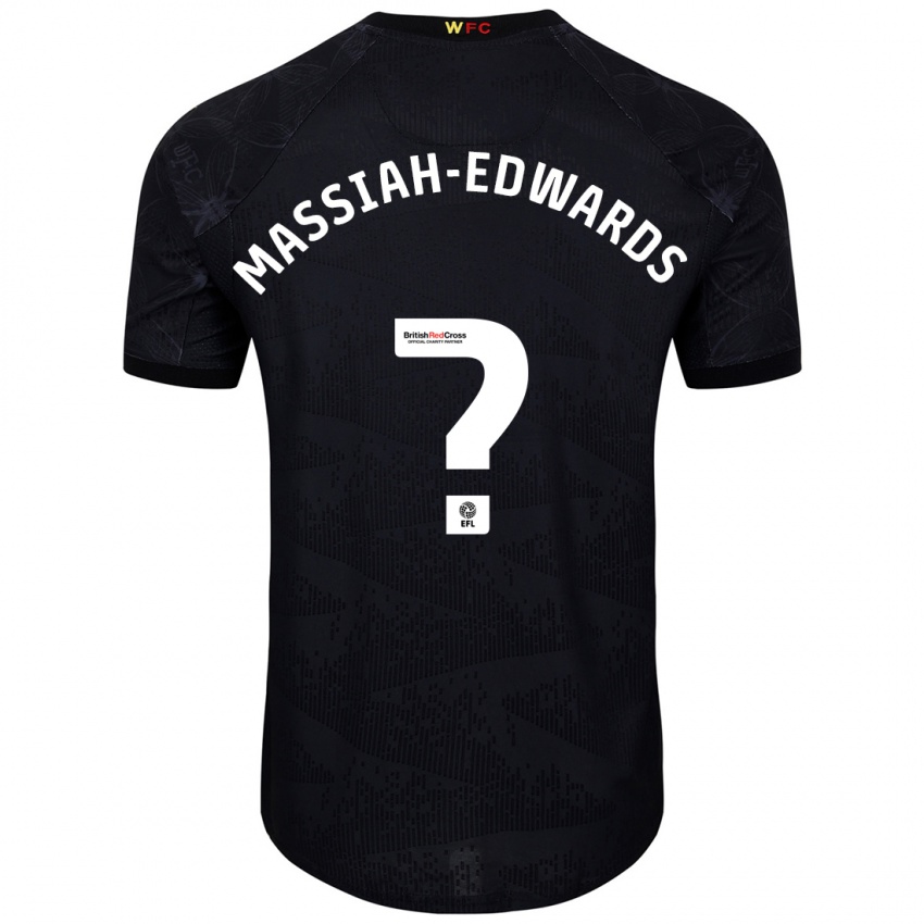 Homem Camisola Zavier Massiah-Edwards #0 Preto Branco Alternativa 2024/25 Camisa