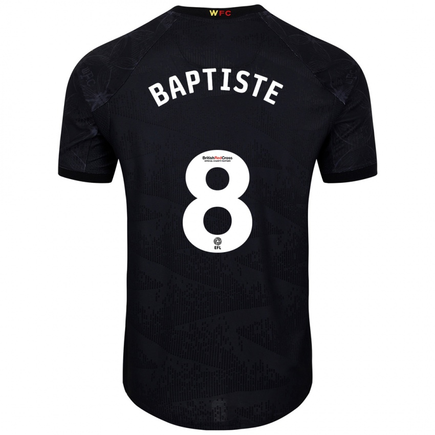 Homem Camisola Bianca Baptiste #8 Preto Branco Alternativa 2024/25 Camisa