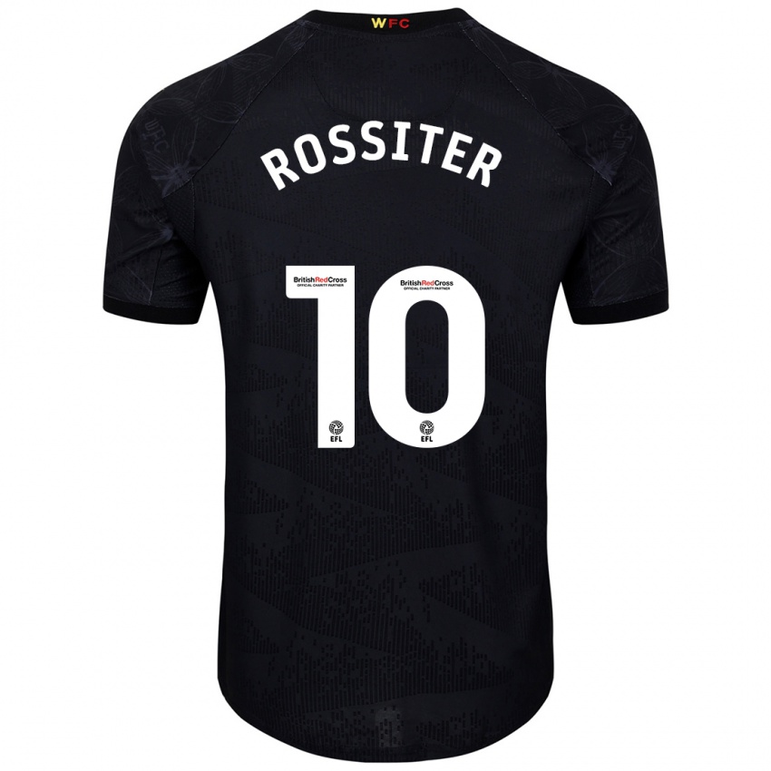 Homem Camisola Annie Rossiter #10 Preto Branco Alternativa 2024/25 Camisa