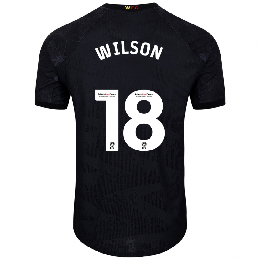 Homem Camisola Poppy Wilson #18 Preto Branco Alternativa 2024/25 Camisa