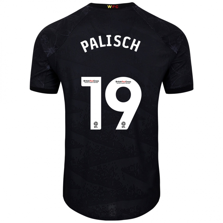 Homem Camisola Alli Palisch #19 Preto Branco Alternativa 2024/25 Camisa